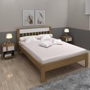 Ver imagem 1 de Cama de Casal para Colchão 138 X 188 Cm Multimóveis Cr35011 Amendoa/branca