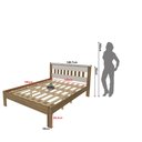 Ver imagem 7 de Cama de Casal para Colchão 138 X 188 Cm Multimóveis Cr35011 Amendoa/branca