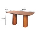 Ver imagem 2 de Mesa de Jantar Tampo Barril Laminado Madeira 160cm