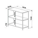 Ver imagem 4 de Estante Baixa 90cm Steel Quadra 