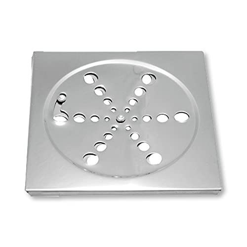 Grelha Ralo 10x10 Aço Inox Quadrado S/caixilho Abre e Fecha Fácil Del Metais - 5