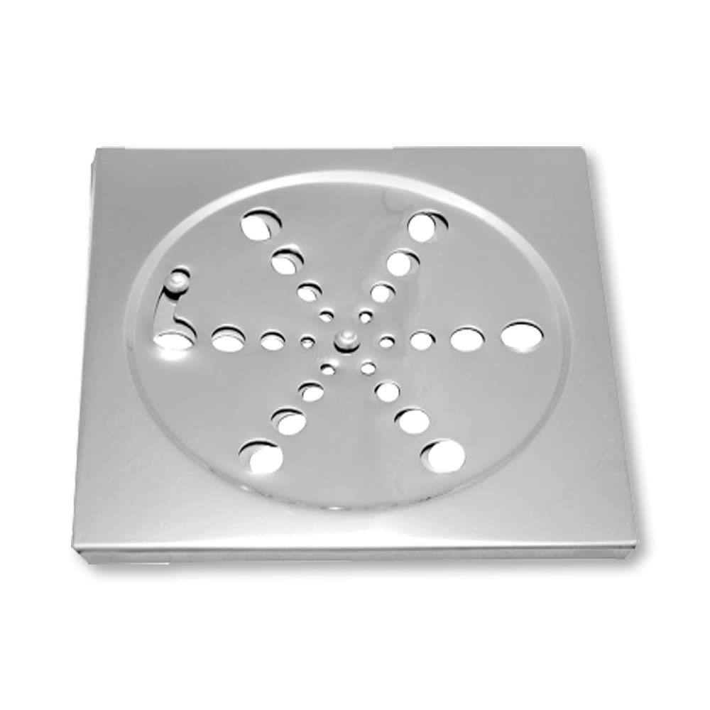 Grelha Ralo 10x10 Aço Inox Quadrado S/caixilho Abre e Fecha Fácil Del Metais - 1