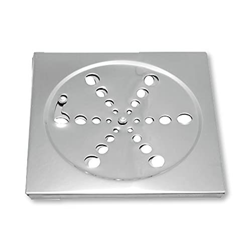 Grelha Ralo 10x10 Aço Inox Quadrado S/caixilho Abre e Fecha Fácil Del Metais - 2