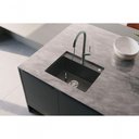 Ver imagem 2 de Cuba de Embutir com Válvula Millare Quartzo Preta - Debacco