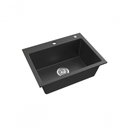 Ver imagem 1 de Cuba de Embutir com Válvula Millare Quartzo Preta - Debacco