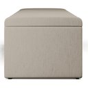 Ver mais imagens de Calçadeira Recamier Baú para Cama de Casal Dália 140x50 Cm W01 Linho Bege - Lyam Decor