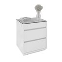 Ver imagem 1 de Mesa Cabeceira 3 Gavetas Belize Branco - Casa D