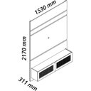Ver imagem 3 de Home para TV até 65 Polegadas com LED 153cm x 217cm 100% MDF Luminare/Native