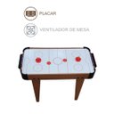 Ver imagem 4 de Mini Mesa Infantil Game Air Hockey Placar Mdf Ventilada Gol
