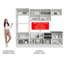 Ver imagem 6 de Armário de Cozinha Completa 100% MDF 250cm Branco/Preto Acordes Madesa 03