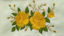 Ver imagem 6 de Jogo de Toalhas Bordadas de Lavabo De Mão Rosas e Girassóis. Contém 3 Peças. Dohler Artesanalle