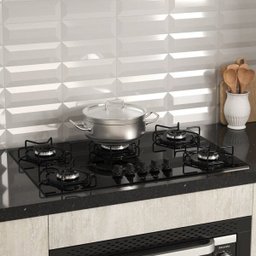Cooktop 5 Bocas com Queimador Ultra Chama Bivolt Mcg115Bg1 Mueller Preto - 3