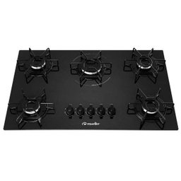Cooktop 5 Bocas com Queimador Ultra Chama Bivolt Mcg115Bg1 Mueller Preto - 1
