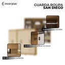 Ver imagem 4 de Guarda Roupa Casal San Diego Carvalho Americano Off White - Incorplac