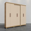 Ver imagem 5 de Guarda Roupa Casal San Diego Carvalho Americano Off White - Incorplac