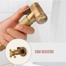 Registro Com Ducha Higiênica Vintage Bronze Antigo - 3