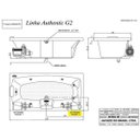 Ver imagem 3 de Banheira Hidromassagem Jacuzzi Mysia G2 1,83m x 90cm x 42cm - 07 Jatos P2