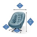 Ver imagem 3 de Poltrona Giratória com Balanço Bragalar