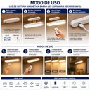 Ver imagem 5 de Luminária de Leitura Magnética Barra LED Recarregável USB sem Fio 3 Tons de Luz Utimix
