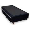 Cama Box Bicama Auxiliar Solteiro Suede Espuma 8cm 88x188x40 Preto - 2