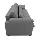 Ver imagem 7 de Sofá Retrátil Manual Sala de Estar Nolan Bipartido 257cm Conforto Premium em Couro Cinza G58 - Gran 