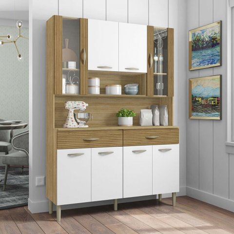 Cozinha Compacta Kits Paraná Golden 8 Portas e 2 Gavetas Kits Parana