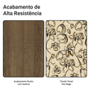 Ver imagem 2 de Conjunto Sala de Jantar Mesa Tampo de Vidro 4 Cadeiras Madesa