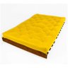 Sofá Cama Casal Futon Tokio Amarelo Madeira Maciça Imbuia - 3