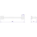 Ver imagem 2 de Porta toalha barra Deca Quadratta 2040.CT83.MT