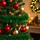 Ver imagem 6 de Jogo 2 Festão de Natal Verde Fosco Premium Multi-Fitas 5m x 12cm Decoração Natalina