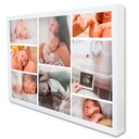 Ver imagem 1 de Quadro Multifotos Baby em Moldura Caixa Tacolado Moldura Caixa 3cm Branca sem Vidro 20