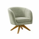Ver imagem 2 de Kit com 02 Poltronas Afrodite Base Giratória Madeira Eucalipto