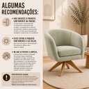 Ver imagem 5 de Kit com 02 Poltronas Afrodite Base Giratória Madeira Eucalipto