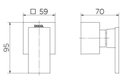 Ver imagem 2 de Acabamento de Registro Base Deca 3/4 New Edge Cromado Docol