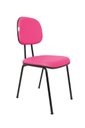 Ver imagem 4 de Cadeira Fixa Secretaria Bolt Maiart M-3000-F478 Couro Sintetico Corano Pink