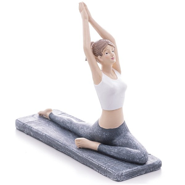 Figura Decorativa em Resina Yoga 20,5 X 6,5 X 16,5CM WOLFF