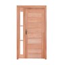 Kit Porta de Madeira Vitrô Esquerda 110cmx213cmx12cm Pe30 Esel - 3