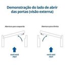 Ver imagem 5 de Kit Porta de Madeira Vitrô 110CMX213CMX12CM PE30 Esel Abertura Esquerda Marrom