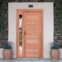 Ver imagem 1 de Kit Porta de Madeira Vitrô 110cmx213cmx12cm Pe30 Esel Abertura Esquerda