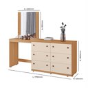 Ver imagem 2 de Cômoda Penteadeira Marília 100% Mdf Tuboarte 6 Gavetas e Espelho