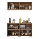 Ver imagem 4 de Conjunto Cantinho do Café Armário e Aparador 4 Portas Multimóveis Mp1085 Rustic/branco