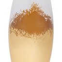 Ver imagem 2 de Vaso Decorativo em Vidro com Detalhe Dourado 27cm 22068 Mart