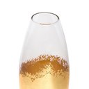 Ver imagem 3 de Vaso Decorativo em Vidro com Detalhe Dourado 27cm 22068 Mart