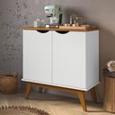 Ver imagem 1 de Buffet Th Shop Brisa do Vale 2 Portas MDP 81cm Branco Cumaru Casah