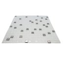 Ver imagem 5 de Pastilha de Vidro para Cozinha Banheiro Parede Branco Neve e Metal 30x30cm - La Bella Griffe