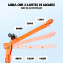 Ver imagem 3 de Guindaste Hidráulico Embarcado com Guincho Elétrico 12V – até 500 kg