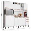 Ver imagem 4 de Kit Cozinha Valdemóveis Petra 11 Portas 2 Gavetas