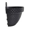 Vaso de Parede Preto Meia Lua Rattan para 3 Litros de Plantas Anti Dengue e Flores na Sua Jardinagem - 4