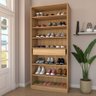 Sapateira Rubi 2 Portas com Espelho 1 Gaveta para 15 Pares de Sapato Amêndola Touch - Panorama Móvei - 2