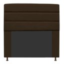 Ver imagem 1 de Cabeceira Estofada Turim 100CM Solteiro Suede Marrom - D A DECOR